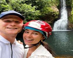 She is fond of traveling and also shared pictures of her Mauritius trip alongside Kelvin Boerma.